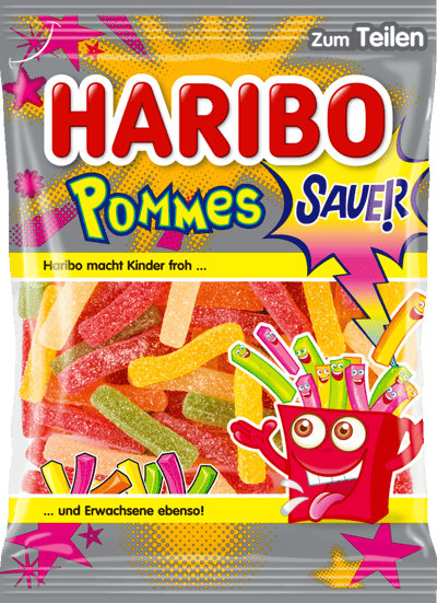 Modellbild av Haribo Saure Pommes  175g DE