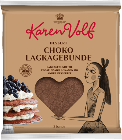 Modelbillede af Karen Volf Chokolagekagebunde 250 g