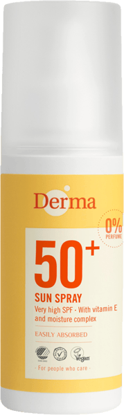 Modellbild av Sun Solspray SPF50 Derma 150 ml