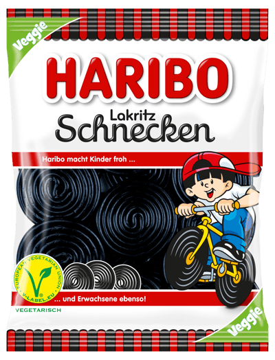 Modelbillede af Haribo Lakritz Schnecken 175g