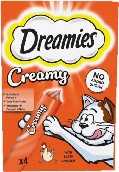 Modellbild av Creamy Snack Kylling Dreamies 4x10 g