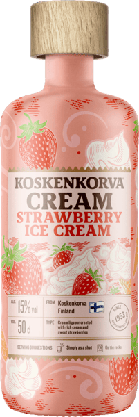 Modelbillede af Koskenkorva Creme Strawb. 15% 0,5l