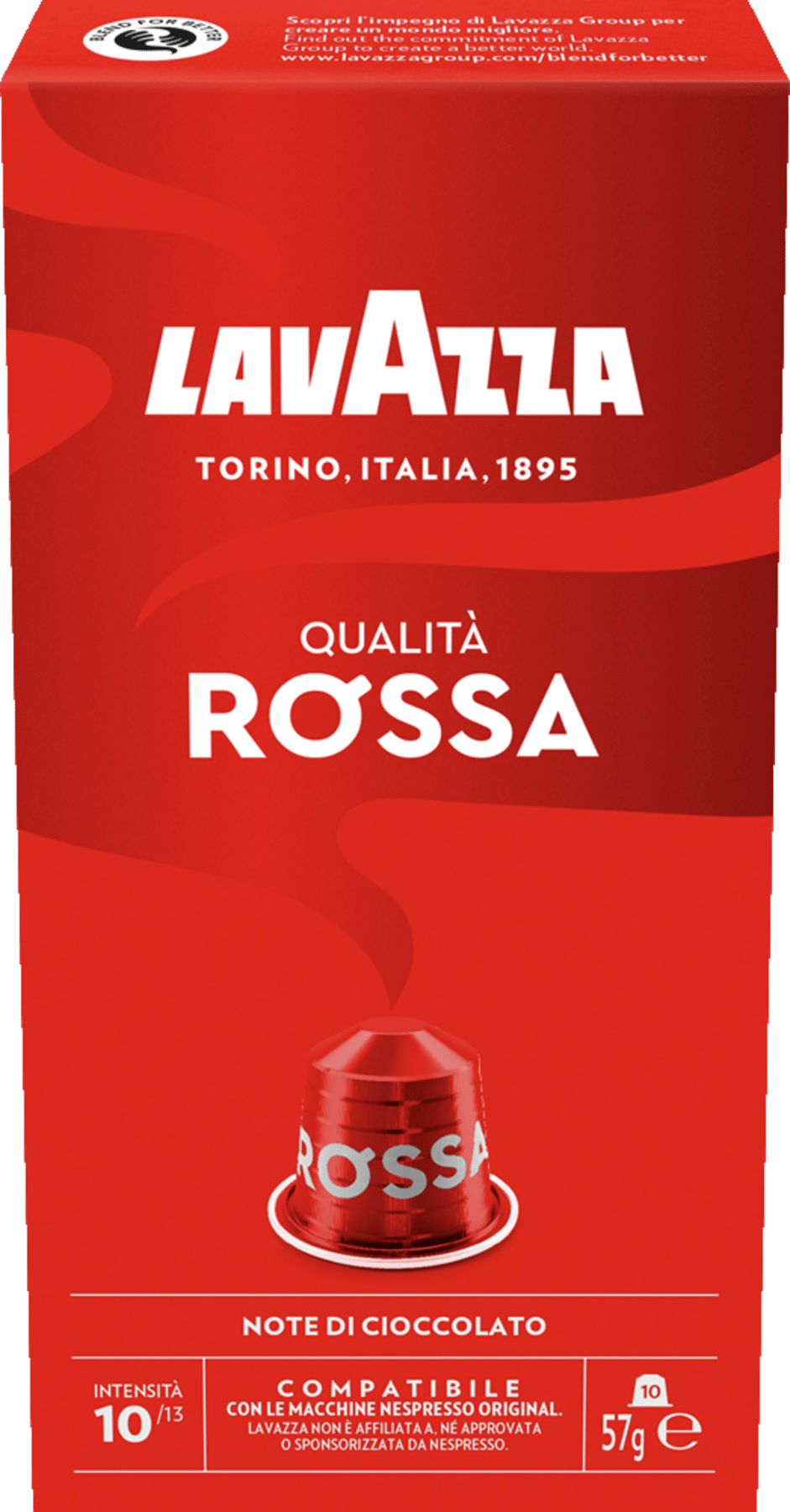 Lavazza Rossa kaffekapsler 10 stk.