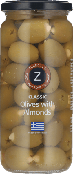 Modelbillede af Zelected Oliven m. Mandel 300/510 g