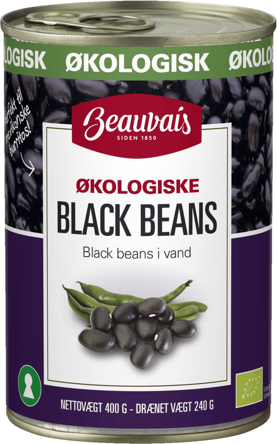 ØKO Sorte Bønner Beauvais  400/240 g