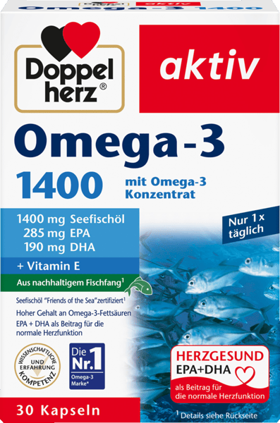 Modelbillede af Doppelherz Omega-3 1400 30 Stk.