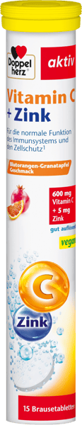 Modelbillede af Doppelherz Vitamin C + Zink 15 Tabletter
