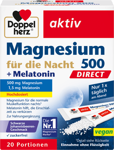 Modelbillede af Doppelherz Magnesium +Melaton. Direct 20 Stk.