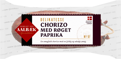Modelbillede af Aalbæk Chorizo m. Røget Paprika 200g