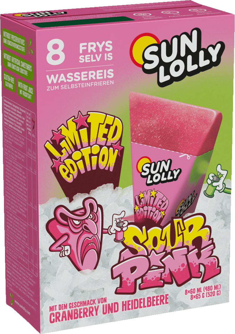Sun Lolly Sour Pink