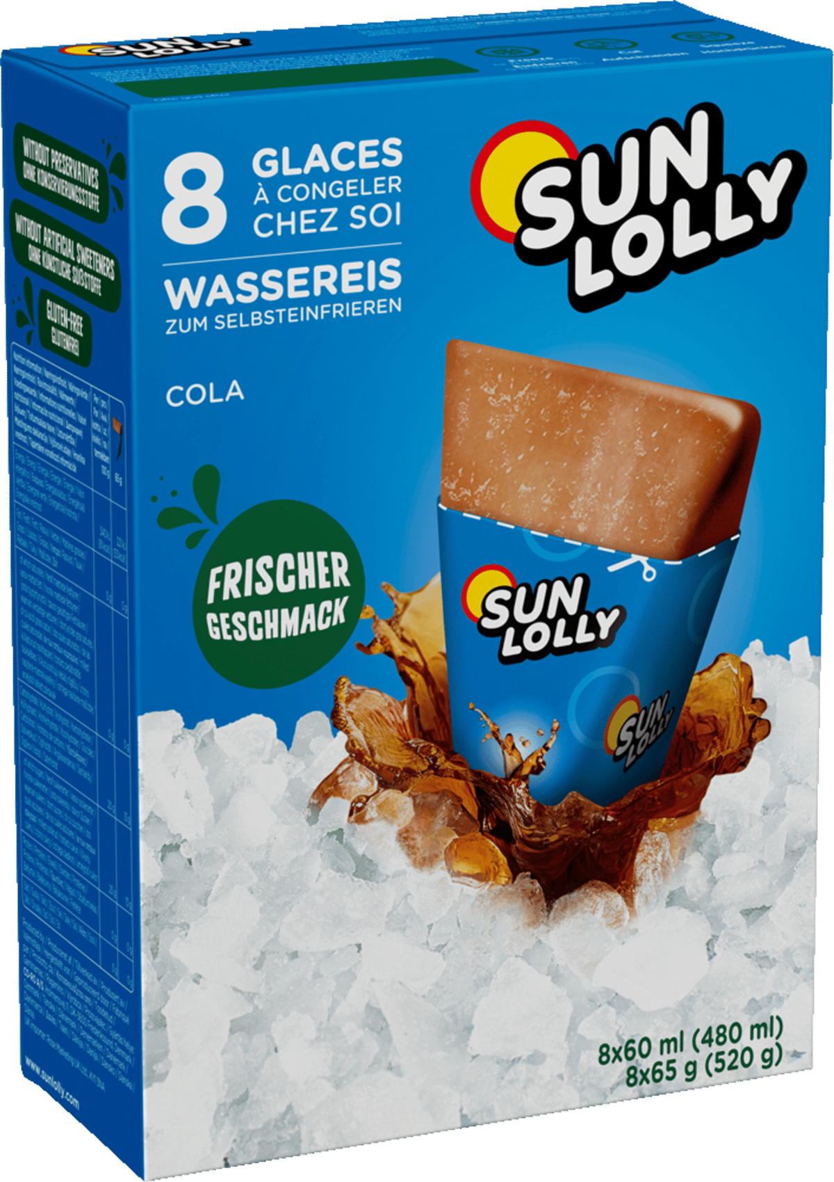Sun Lolly Cola 8stk
