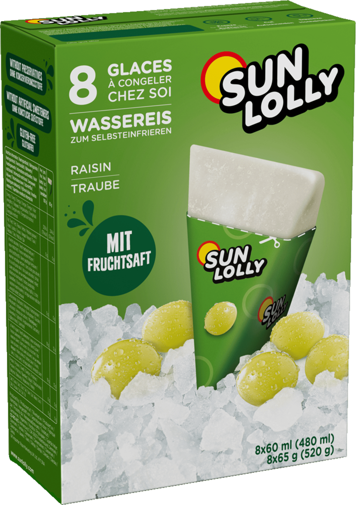 Sun Lolly Vindrue 8stk