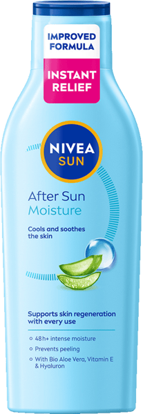 Modelbillede af Nivea Moisturising After Sun Lotion SPF 200 ml.