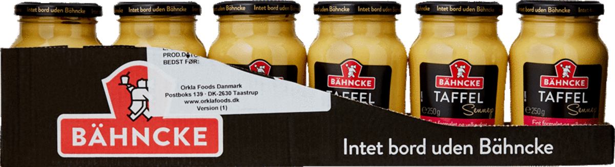  Bähncke Taffel Sennep 6x250 g