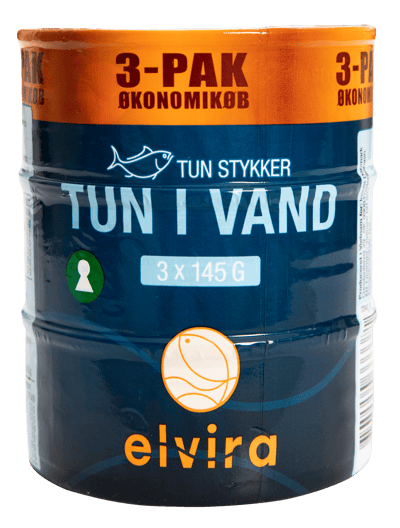 Modelbillede af Elvira Tun i vand 145g 3-pak