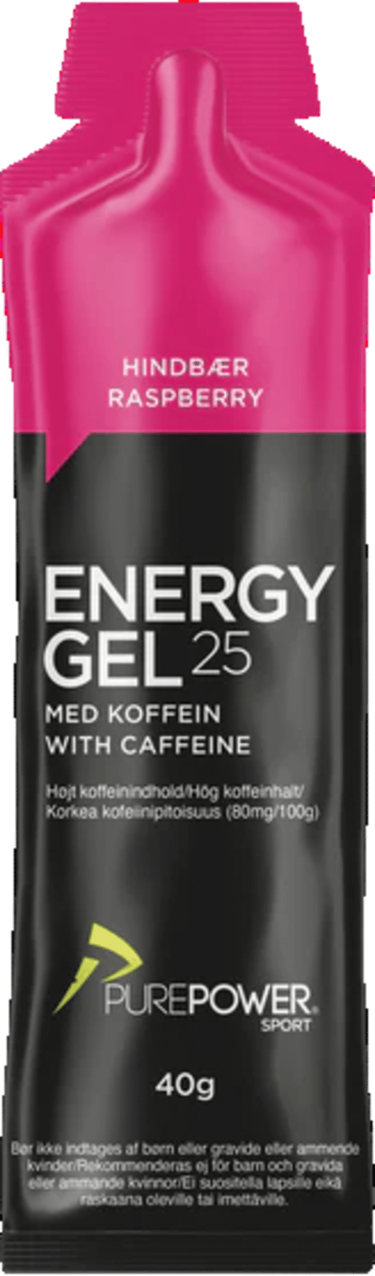 PurePower Energy Gel Hindbær Koffein 40 g
