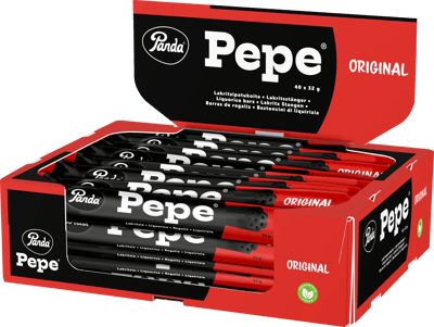 Panda Pepe Original Liquorice Bar 40x32g