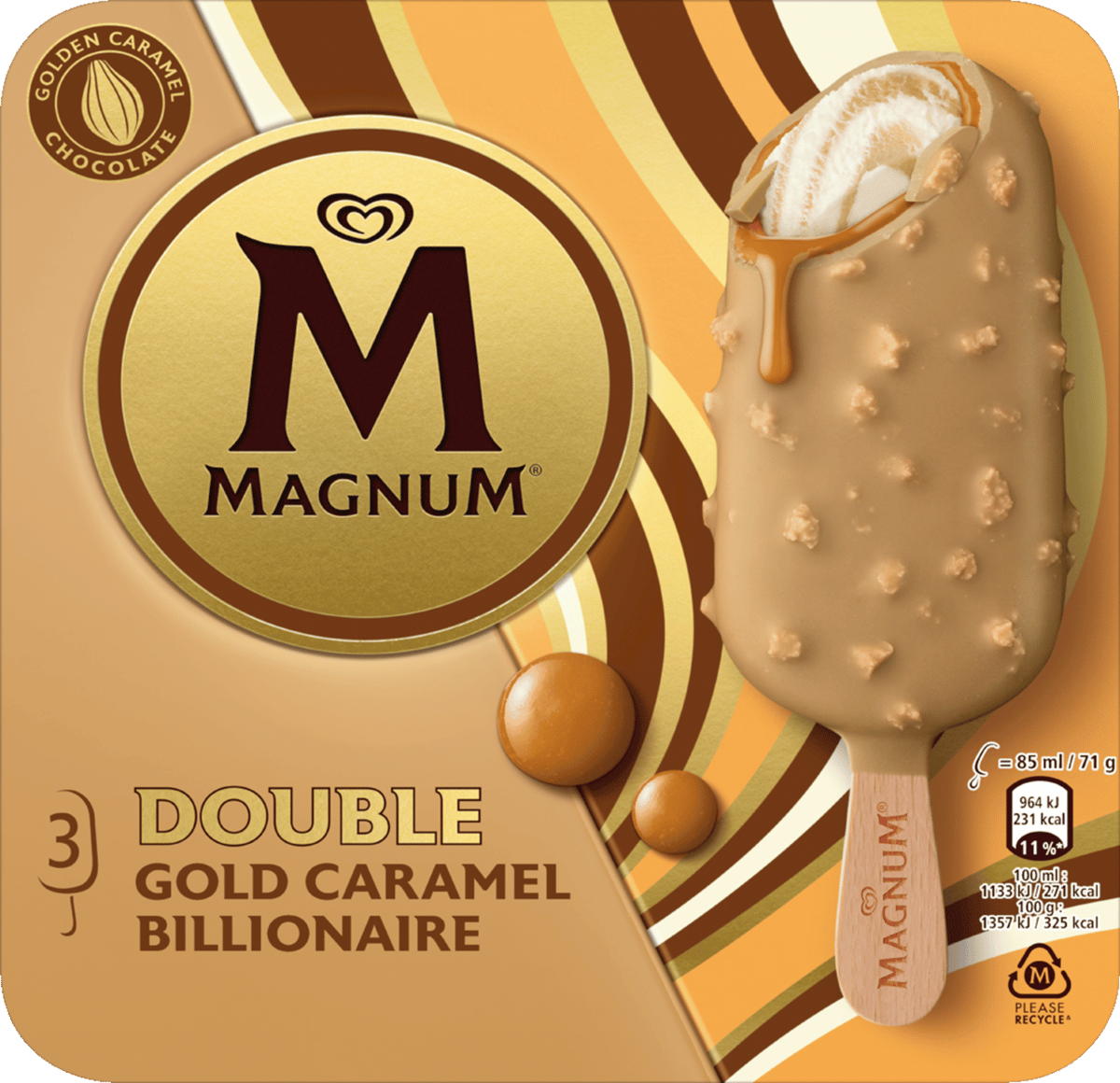 Magnum Karamel 3 x 85 ml