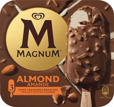 Modellbild av Magnum Almond 3 x 100 ml