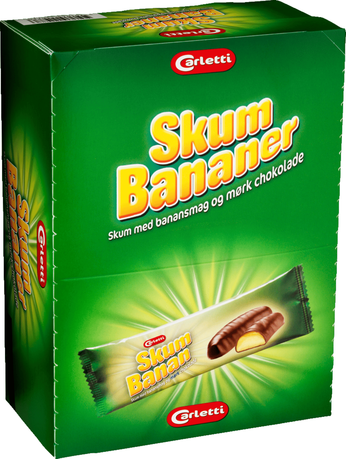 Skumbananer 24x25g Carletti 600g