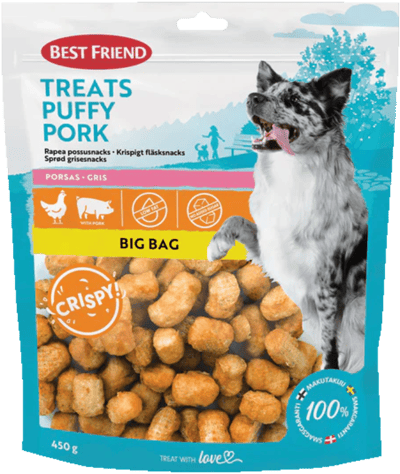 Modelbillede af Treats Puffy Pork Snacks 450 g