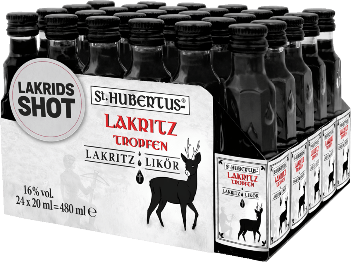 St. Hubertus Lakritz 16% 24x20ml