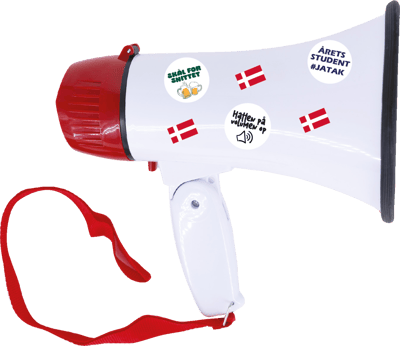 Modelbillede af Studenter Megafon m. Stickers     