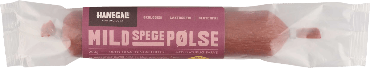 Mild Spegepølse Hanegal Øko 200 g