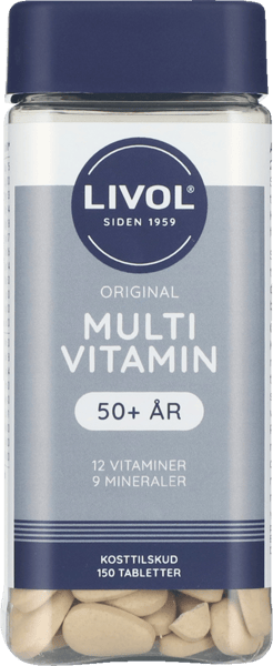 Modelbillede af Livol Multivitamin 50+ 150 stk.