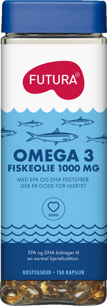 Modelbillede af Futura Fiskeolie 1000 mg. 150 stk.