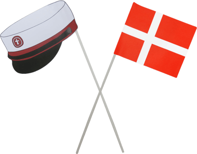 Modelbillede af Studenterhue&Flag Rød På Pind