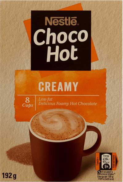 Modelbillede af Nestle Choc Hot Creamy 8 breve 192 g