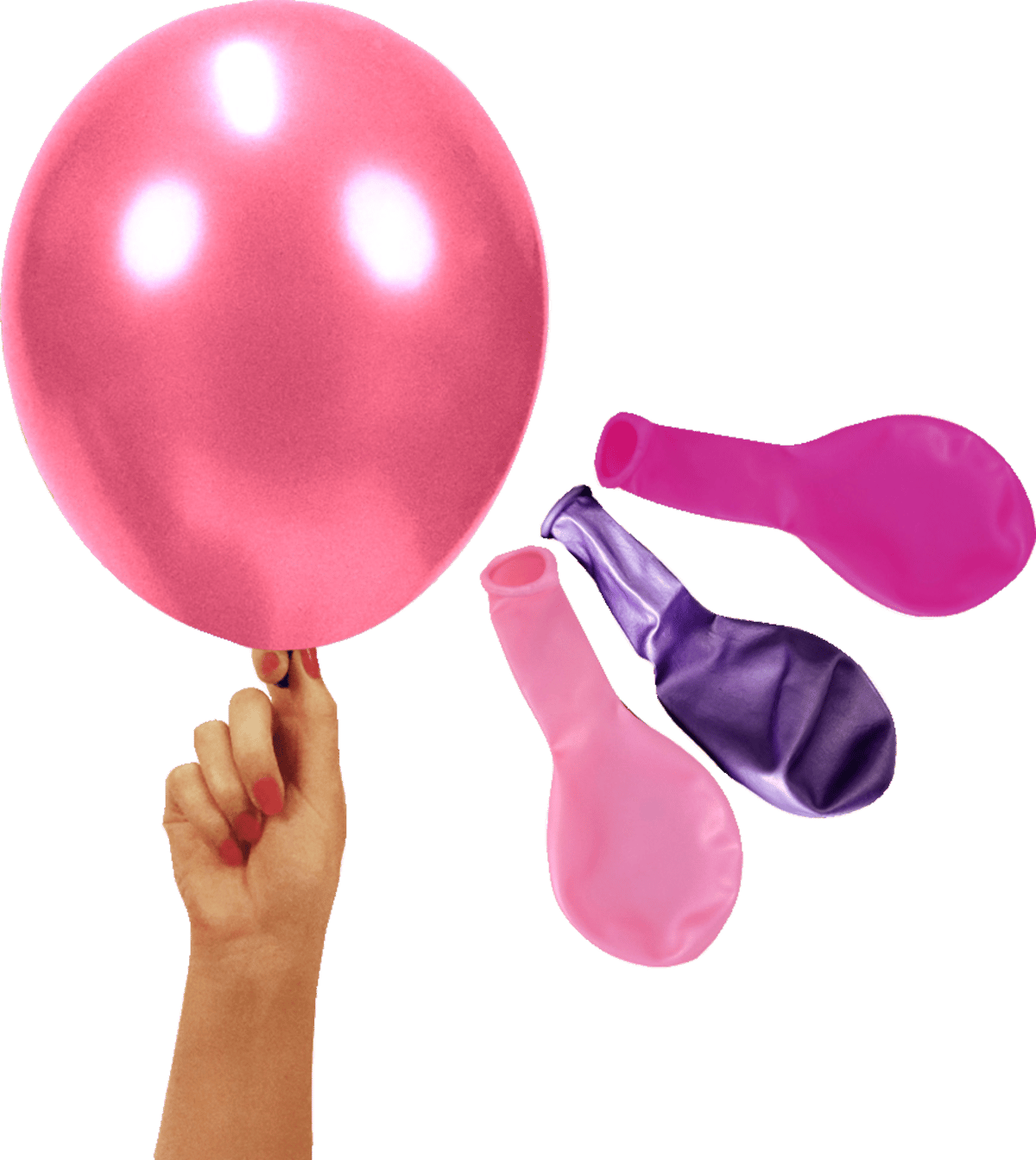 Ballon 8 stk 23 cm Metallic Lila Mix