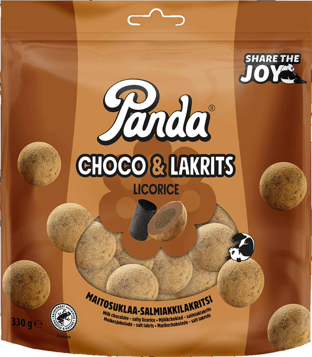 Panda Choco Lakrits 330 g