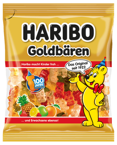 Modelbillede af Haribo Guldbamser 175g