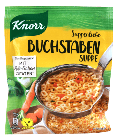 Modelbillede af Knorr Bogstavssuppe