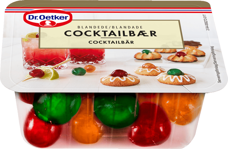 Blandede Cocktailbær Dr. Oetker 100 g