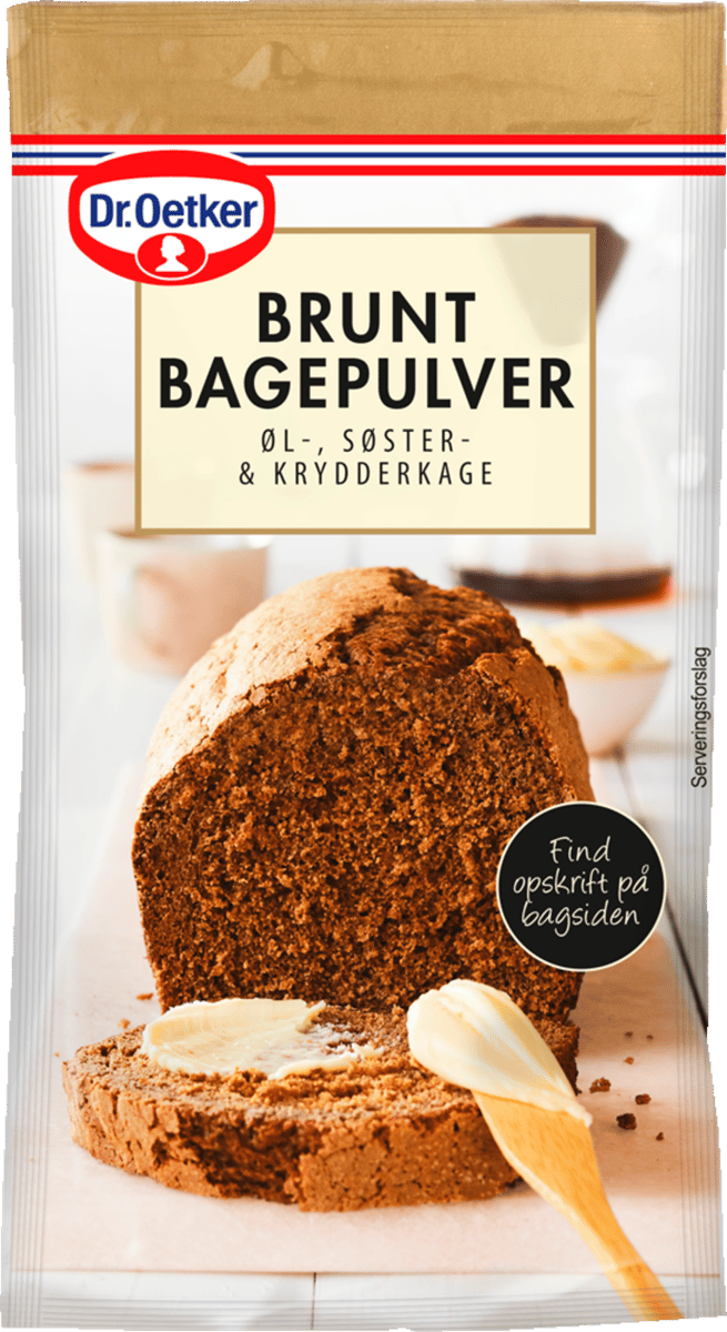 Brunt Bagepulver Dr. Oetker 16 g
