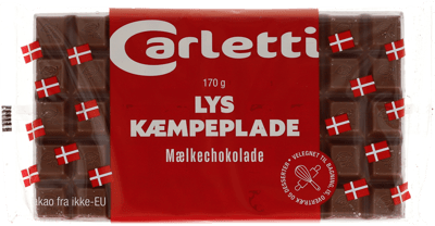 Modelbillede af Carletti Kæmpeplade lys 170 g