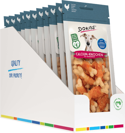 Modelbillede af Dokas Calcium-Knogle m. Kyllingebryst 11x75 g