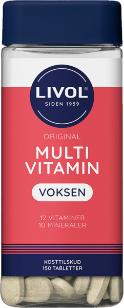 Modelbillede af Livol Multivitamin Voksen 150 stk.