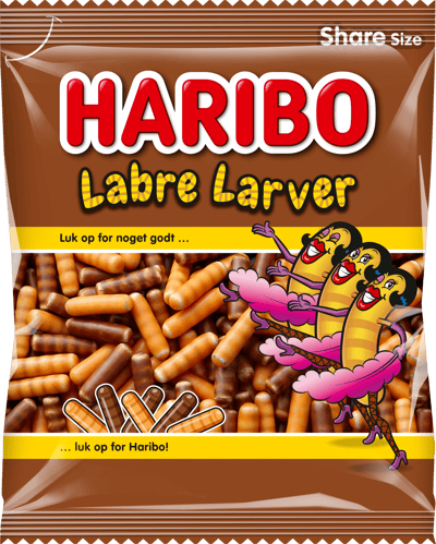 Modelbillede af Haribo Labre Larver 325 g