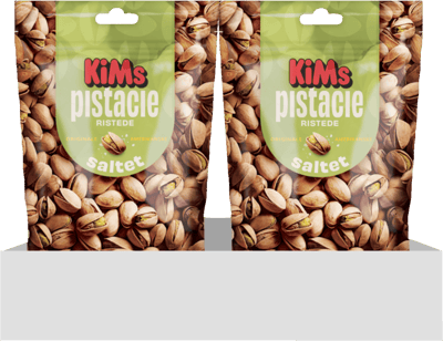 Modelbillede af KiMs Saltede Pistacie 21x90 g