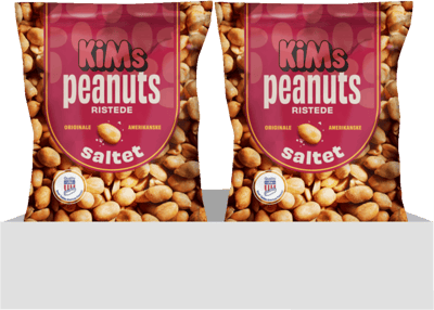 Modelbillede af KiMs Saltede Peanuts 24x125 g