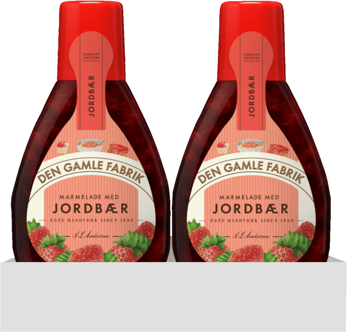 Den Gamle Fabrik Jordbær Squeezer 10x415g 