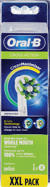 Modelbillede af Oral B Cross Action Tandbørstehoveder 8 pak