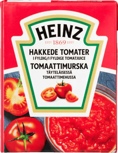 Modelbillede af Heinz Hakkede Tomater 16x390g     