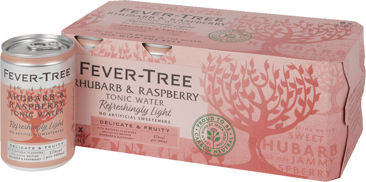 Fever-Tree Rasp/Rhub Tonic 8x150ml Pantfri