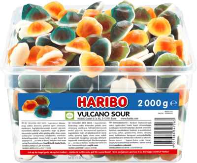 Modelbillede af Vulcano Sour Haribo 2000g