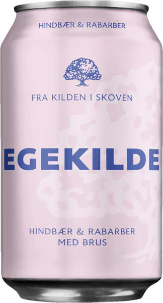 Modelbillede af Egekilde Hindbær & Rabarber 24x0,33 l.